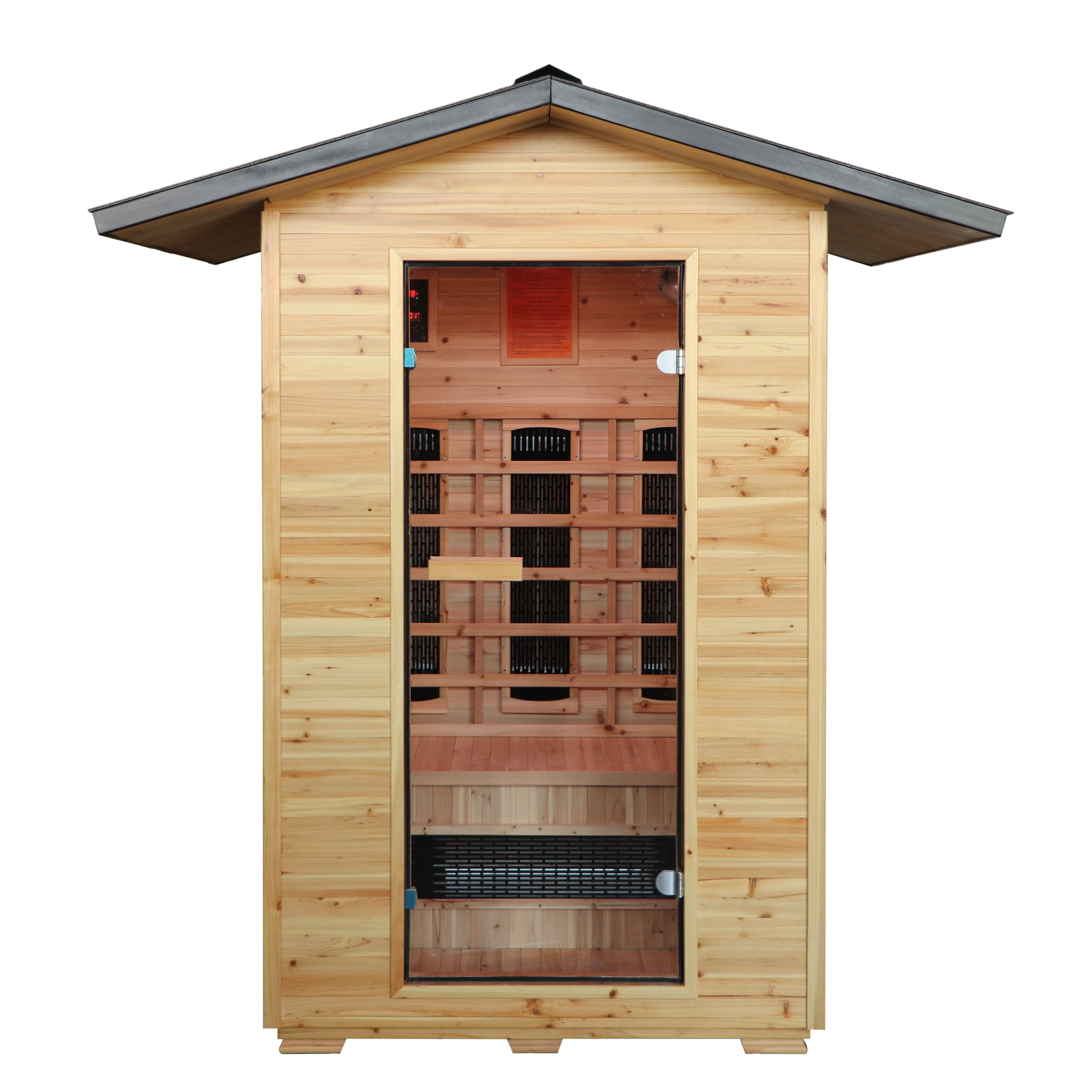 Burlington 2-Person Outdoor Infrared Sauna - by SunRay Saunas
