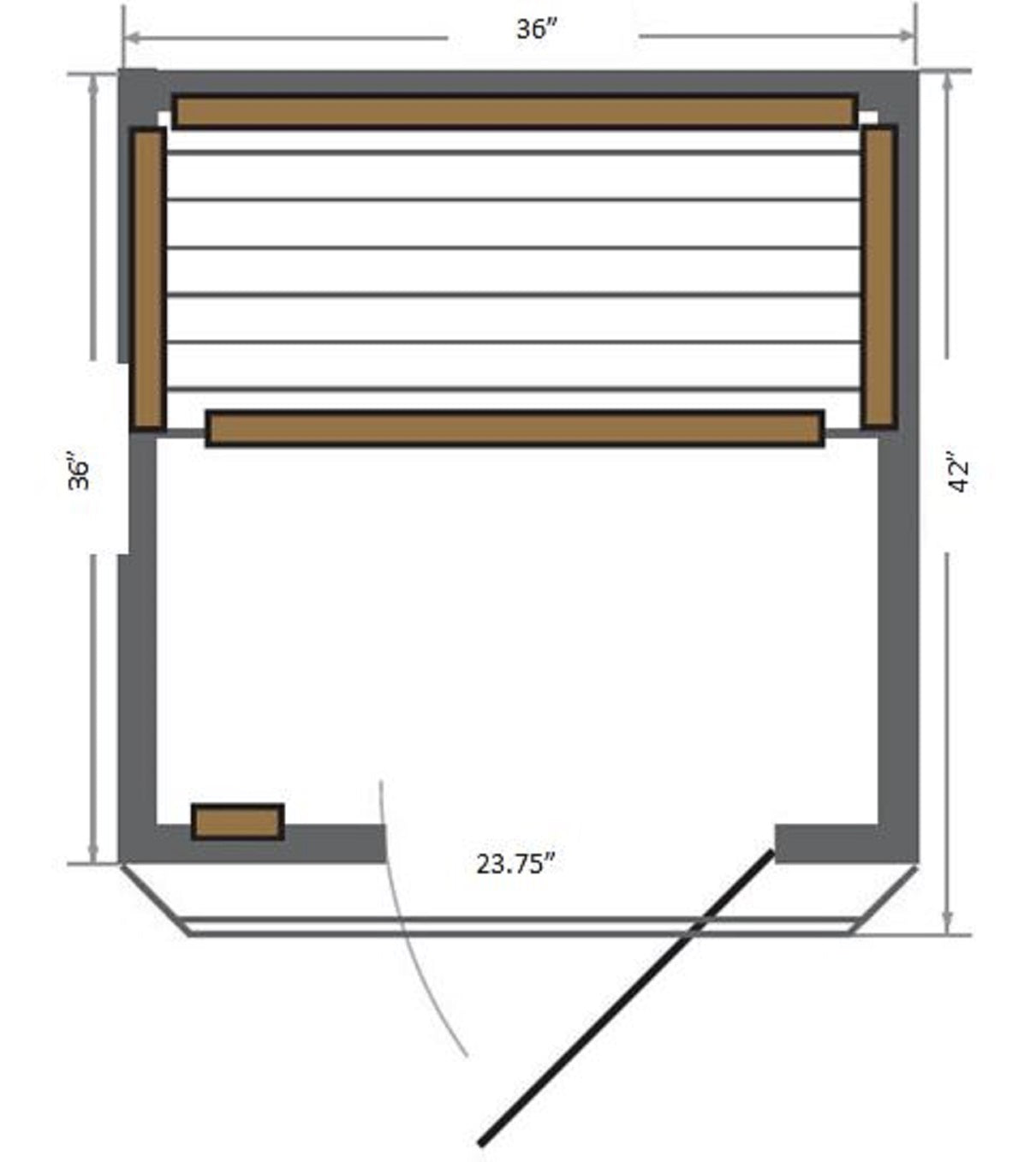 SunRay Saunas brand, Sedona Indoor infrared Sauna