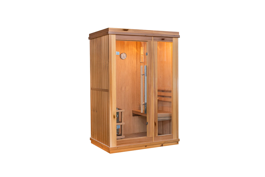 Aston 1-2 Person Indoor Traditional Sauna - By SunRay Sauna