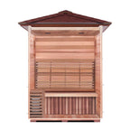 SunRay Saunas brand, Bristow 2-Person Outdoor Wet/Dry Traditional Sauna with Harvia Heater