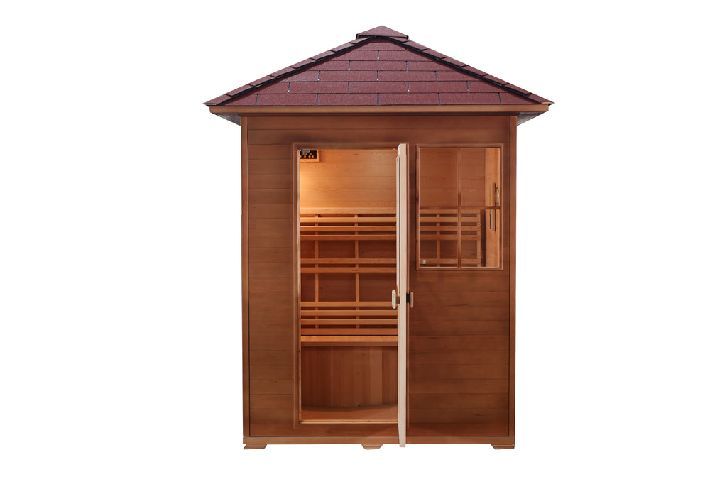Freeport 3-Person Outdoor Traditional Sauna - by SunRay Sauna