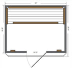 Savannah 3 Person Cedar Indoor Infrared Sauna w/Carbon Heaters - by SunRay Saunas