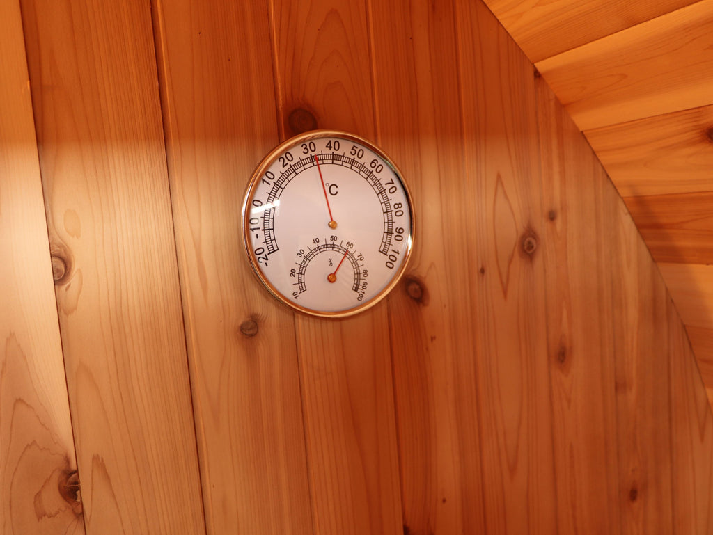 Aurora 2-4 Person Outdoor Barrel Sauna - by SunRay Saunas