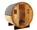 Aurora 2-4 Person Outdoor Barrel Sauna - by SunRay Saunas
