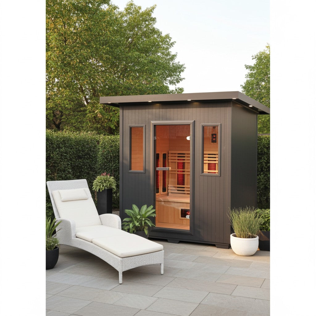 Pacific 4-Person Outdoor Sauna - By Sunray Sauna