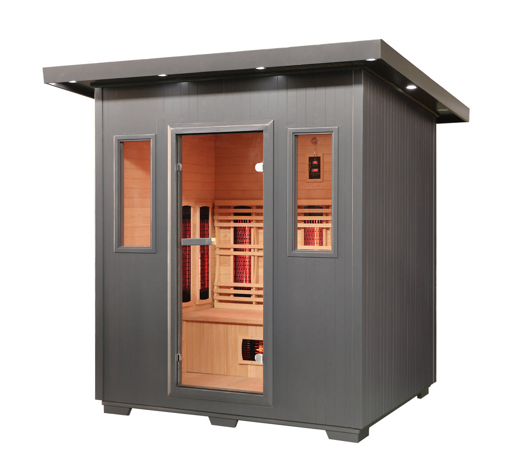 Pacific 4-Person Outdoor Sauna - By Sunray Sauna