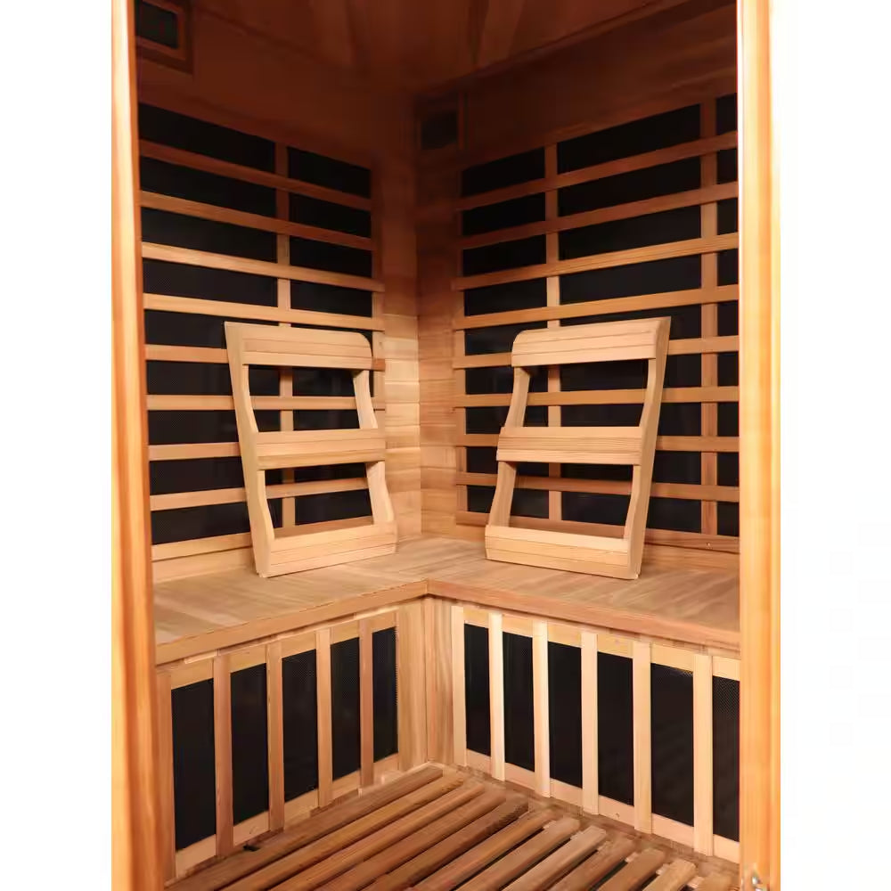 4-Person Cedar Corner Infrared Sauna