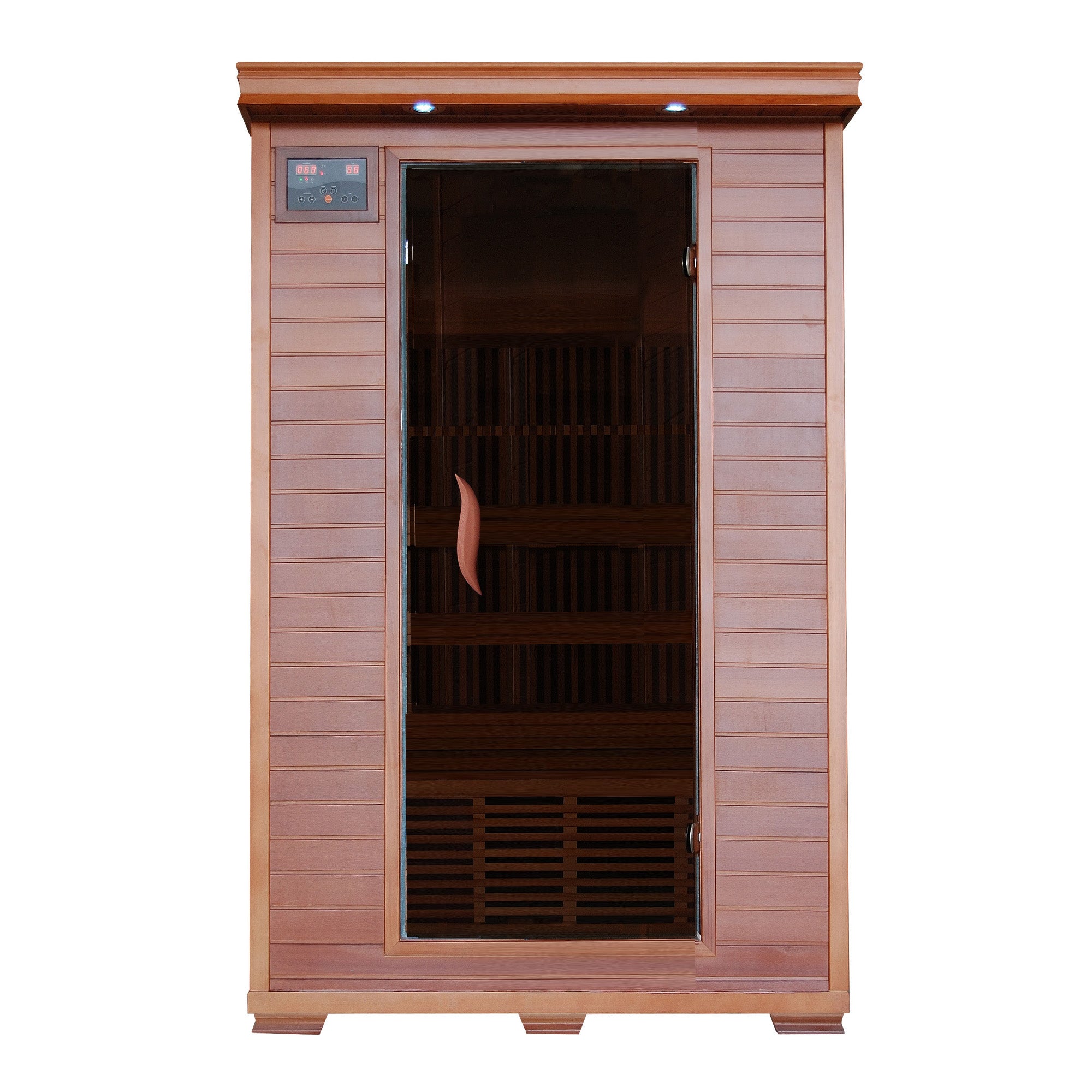 HeatWave Brand, Yukon 2-Person Cedar Infrared Sauna with 6 Carbon Heaters