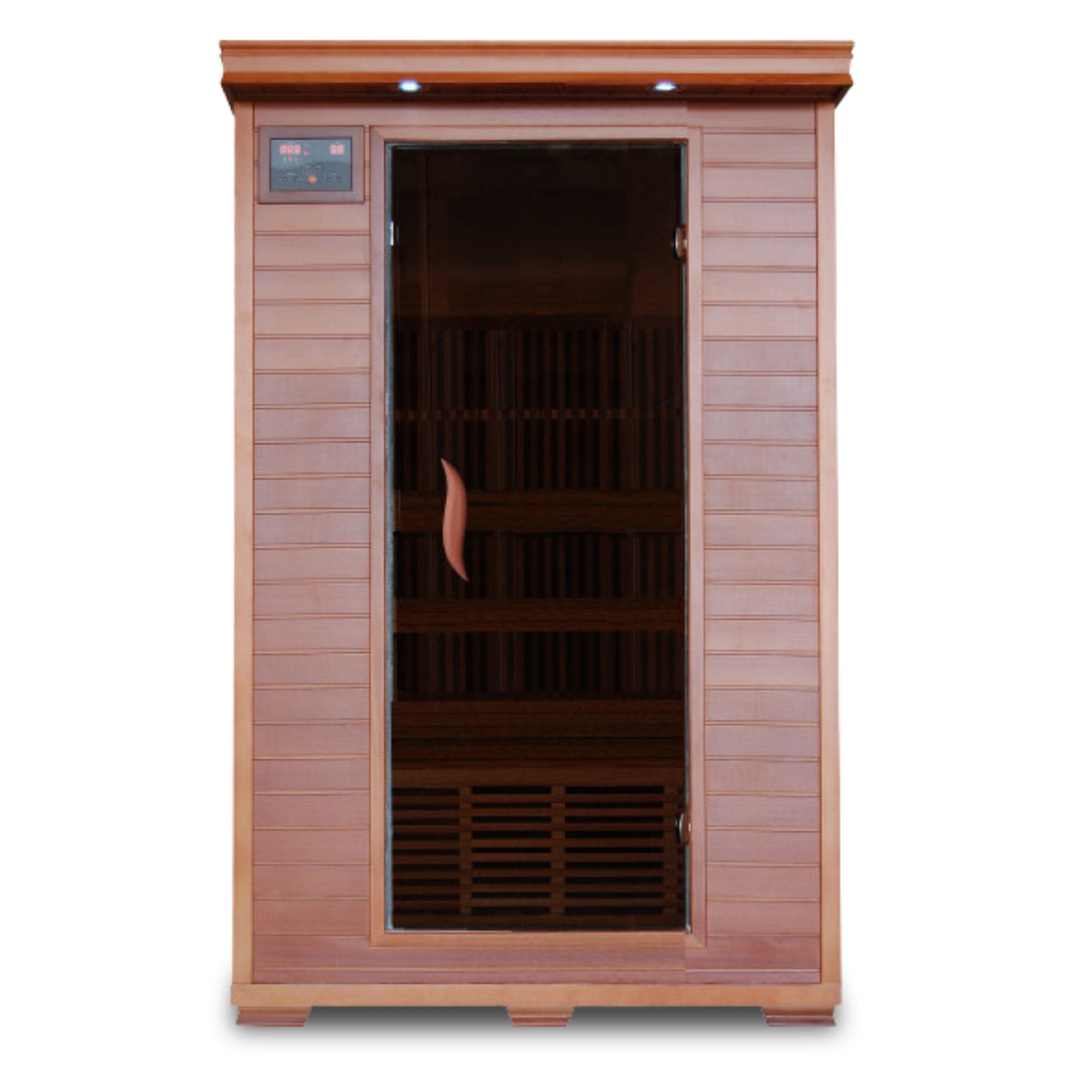 HeatWave Brand, Yukon 2-Person Cedar Infrared Sauna with 6 Carbon Heaters