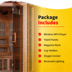 HeatWave Brand, Hudson Bay 3-Person Cedar Corner Infrared Sauna with 7 Carbon Heaters