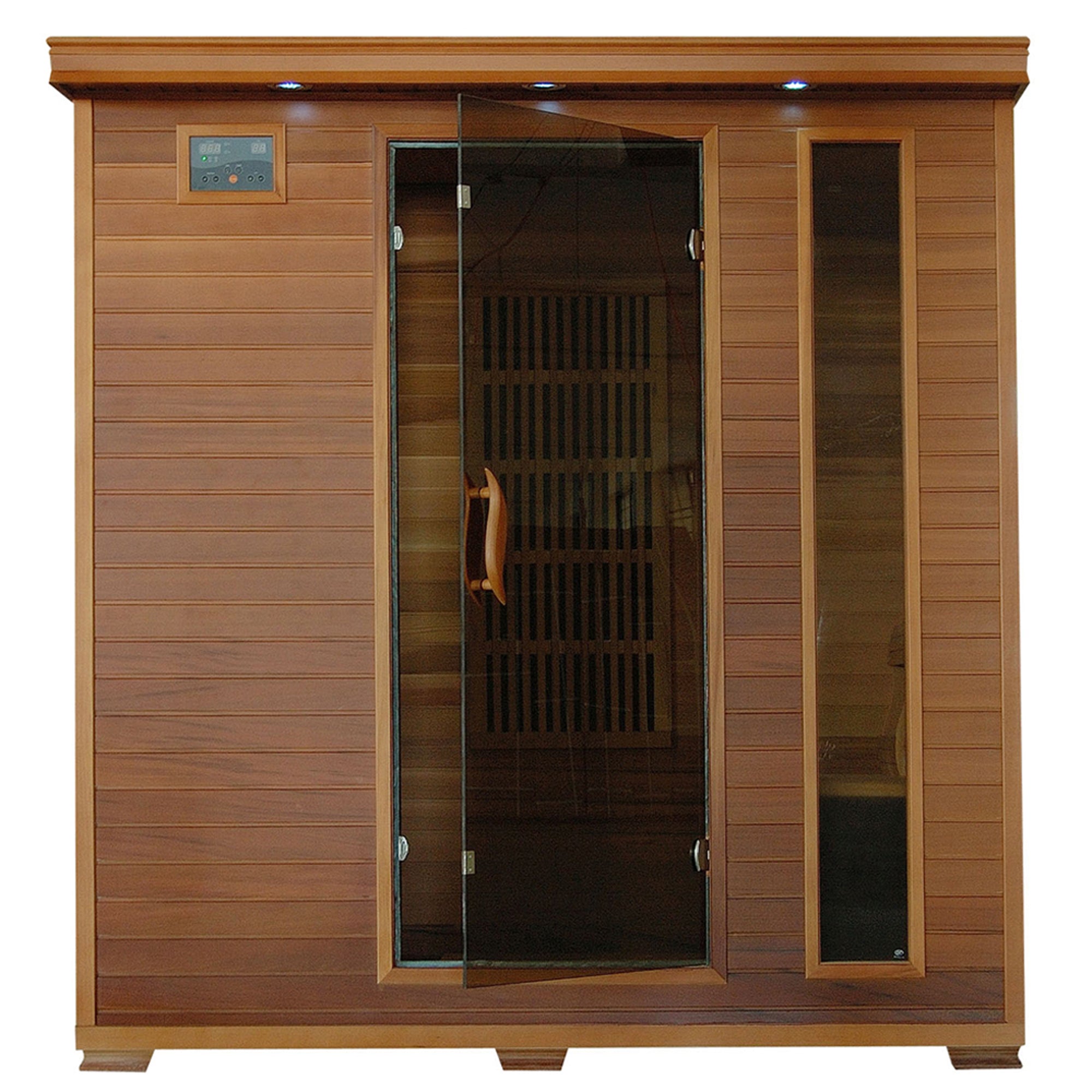 HeatWave Brand, Klondike 4-Person Cedar Infrared Sauna with 9 Heaters