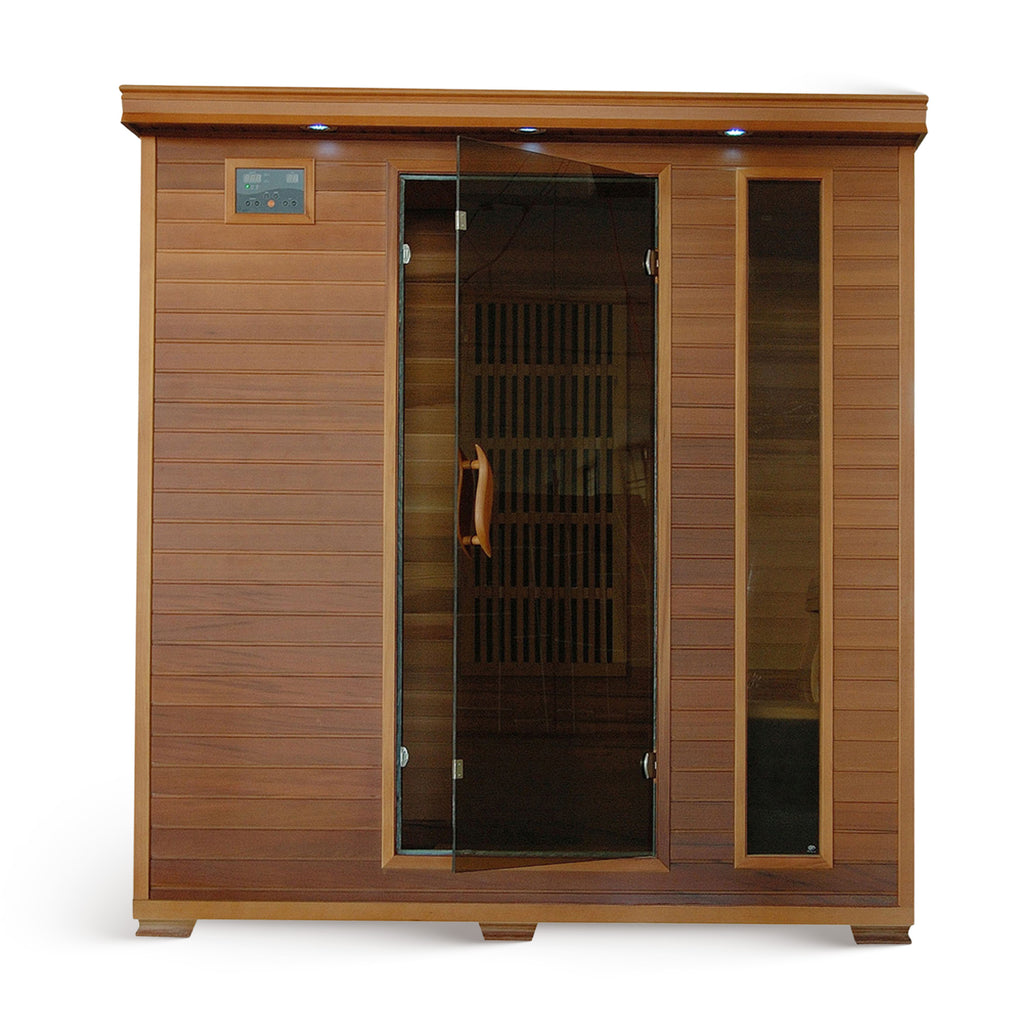 HeatWave Brand, Klondike 4-Person Cedar Infrared Sauna with 9 Heaters