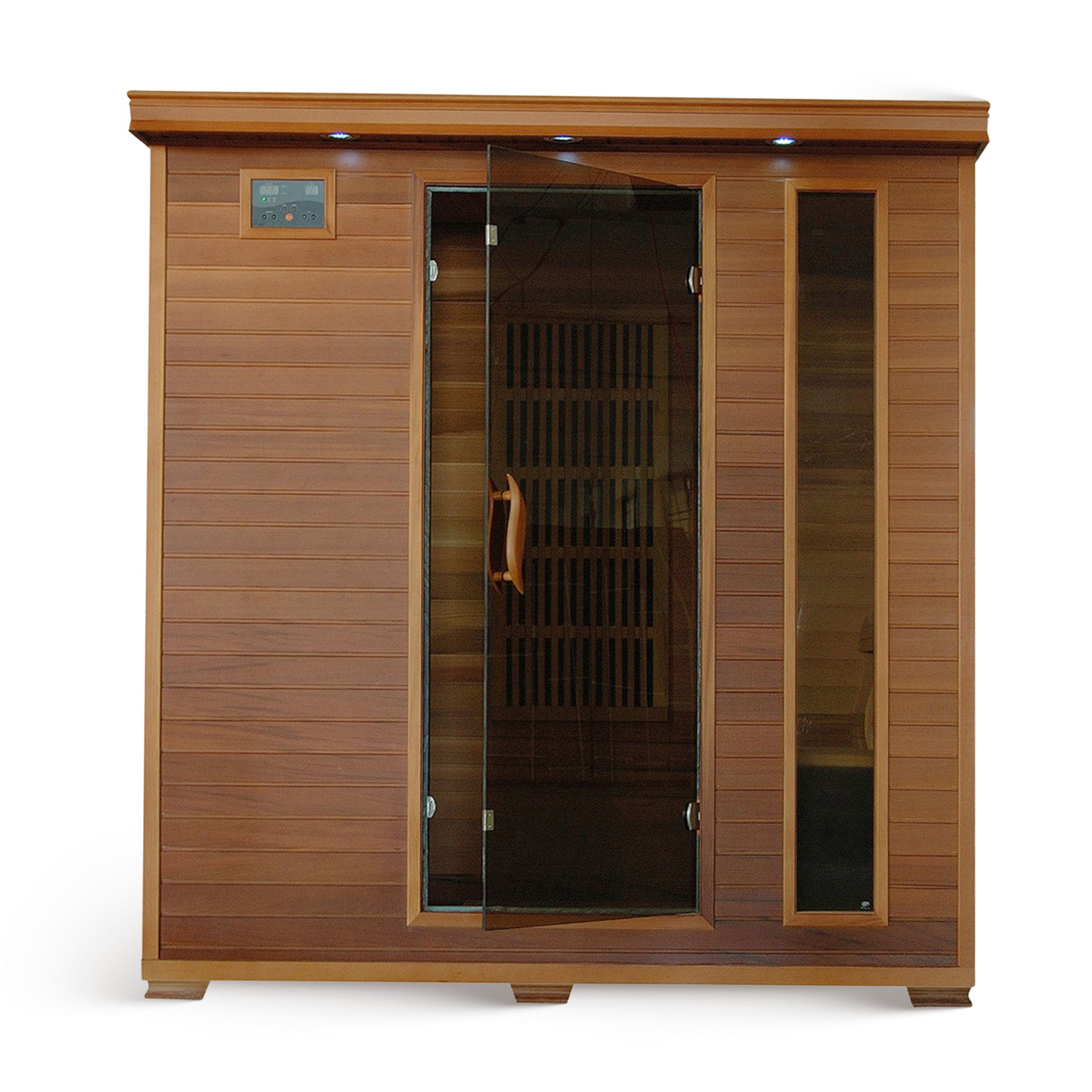 HeatWave Brand, Klondike 4-Person Cedar Infrared Sauna with 9 Heaters