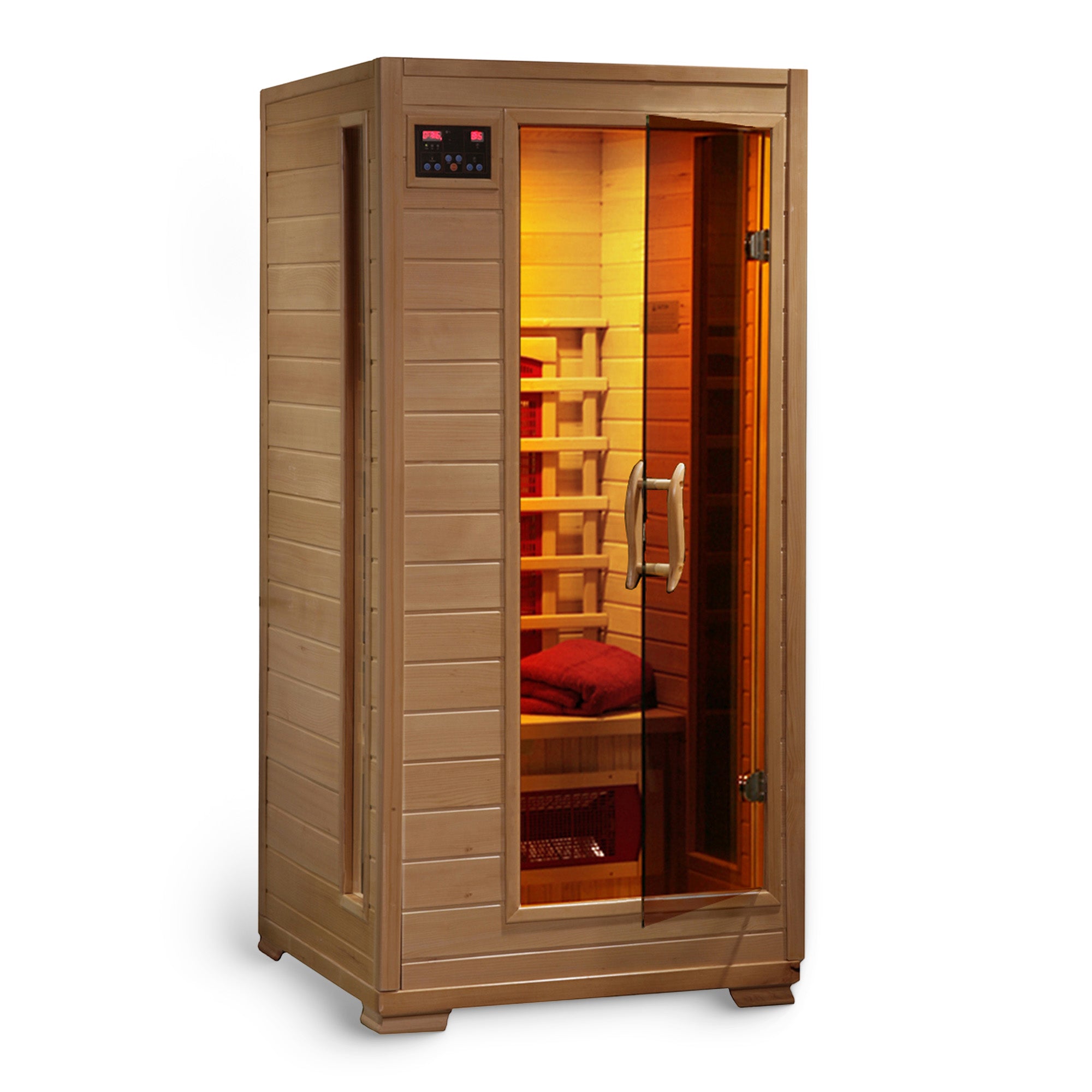 HeatWave Brand, Buena Vista 1-2 Person Hemlock Infrared Sauna with 3 Ceramic Heaters