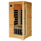 HeatWave Brand, Buena Vista 1-2 Person Hemlock Infrared Sauna with 4 Carbon Heaters