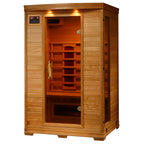 Coronado 2-Person Hemlock Infrared Sauna with 5 Ceramic Heaters - by Heat Wave