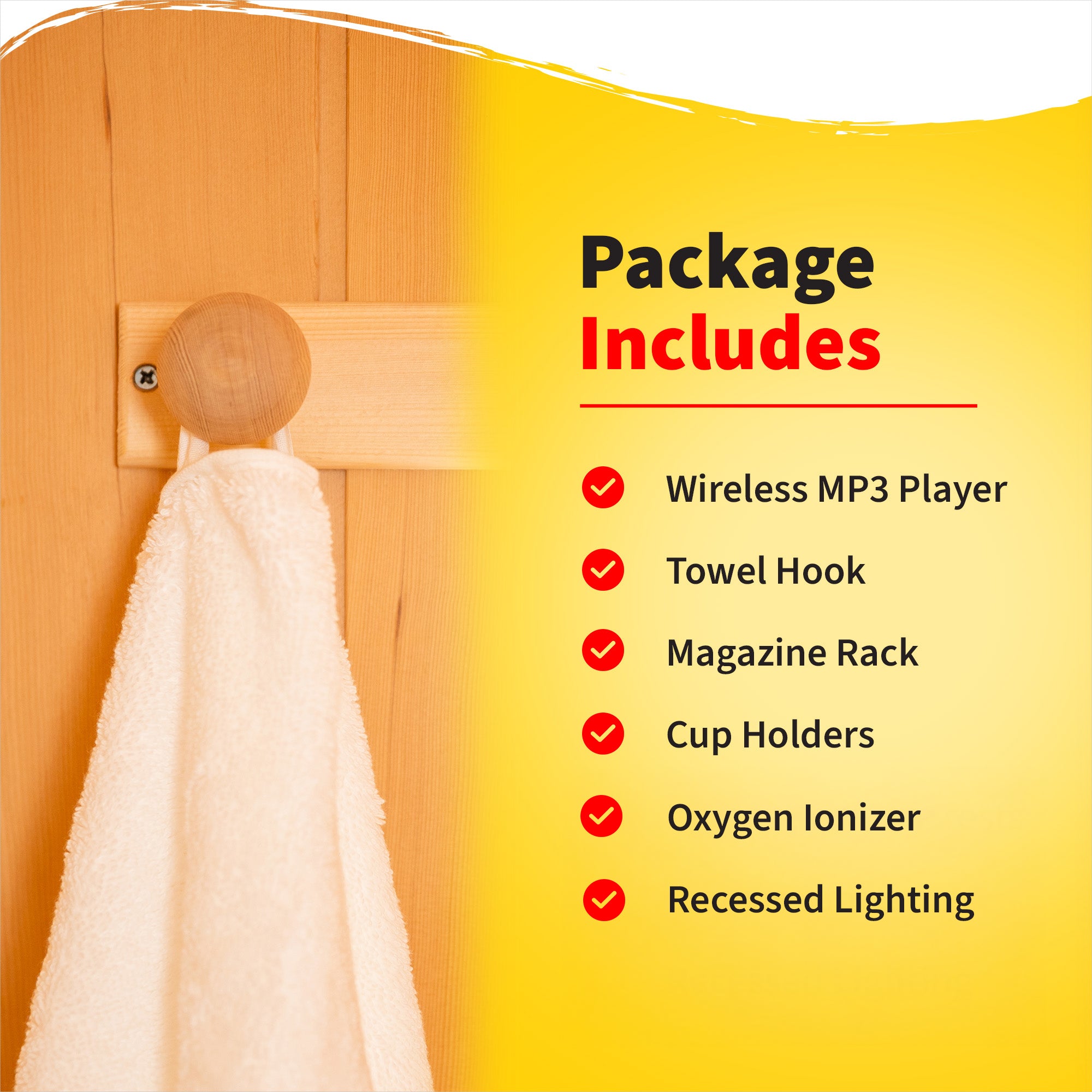 HeatWave Brand, Coronado 2-Person Hemlock Infrared Sauna with 5 Ceramic Heaters