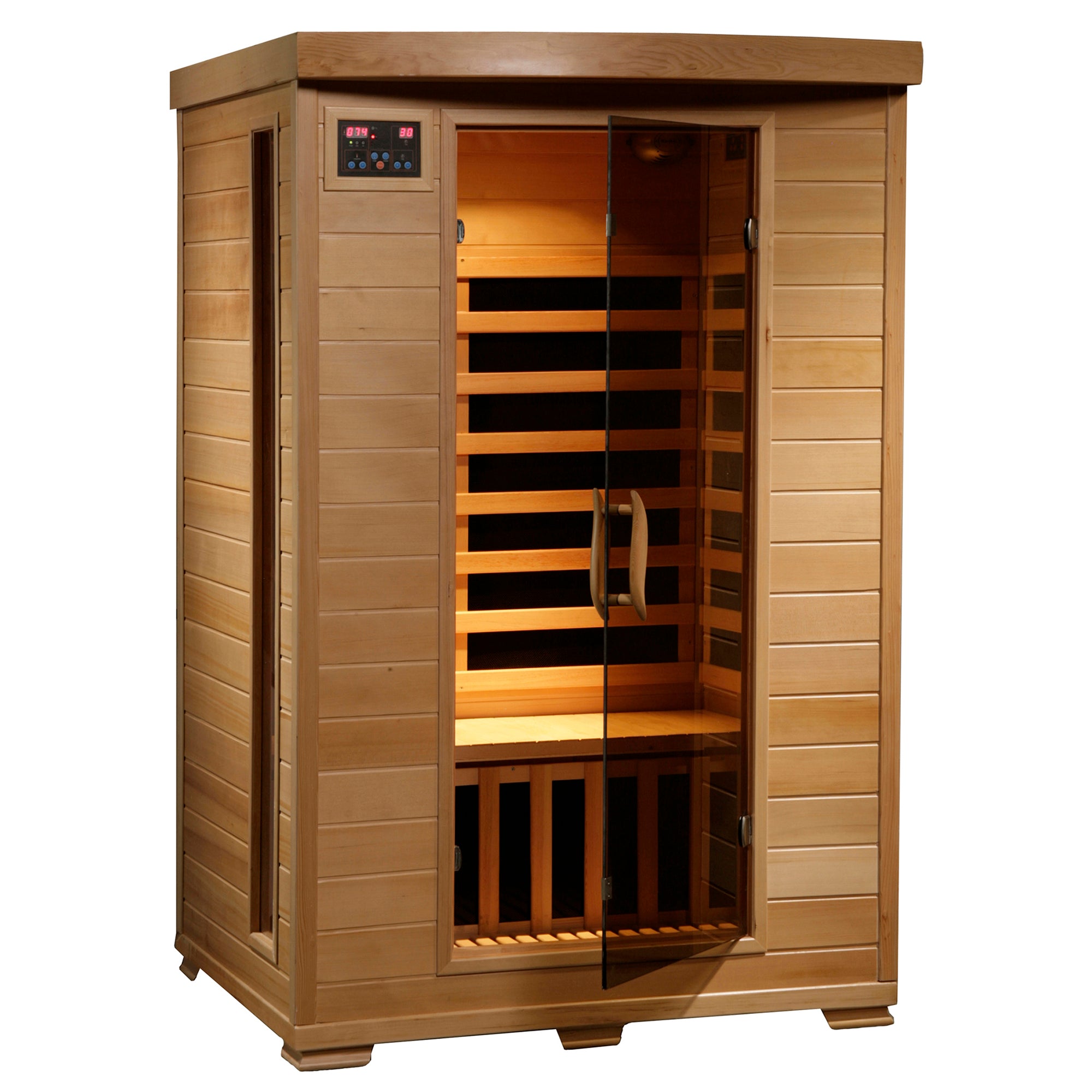 HeatWave Brand, Coronado 2-Person Hemlock Deluxe Infrared Sauna with 6 Carbon Heaters