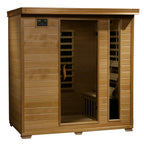 HeatWave Brand, Monticello 4-Person Hemlock Infrared Sauna with 9 Carbon Heaters