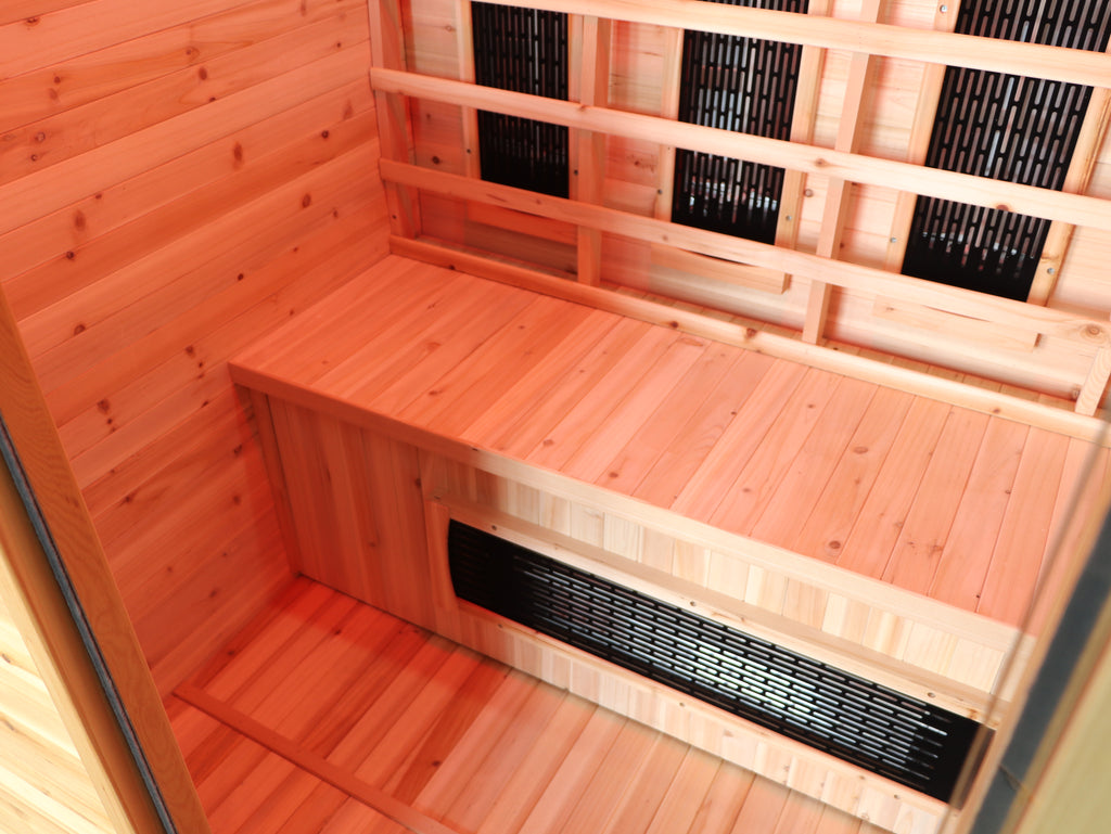 Grandby 3-Person Outdoor Infrared Sauna - by SunRay Saunas
