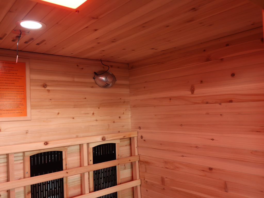 Grandby 3-Person Outdoor Infrared Sauna - by SunRay Saunas