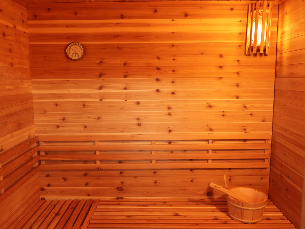 Denali 4-Person Contemporary Outdoor Sauna - by SunRay Sauna