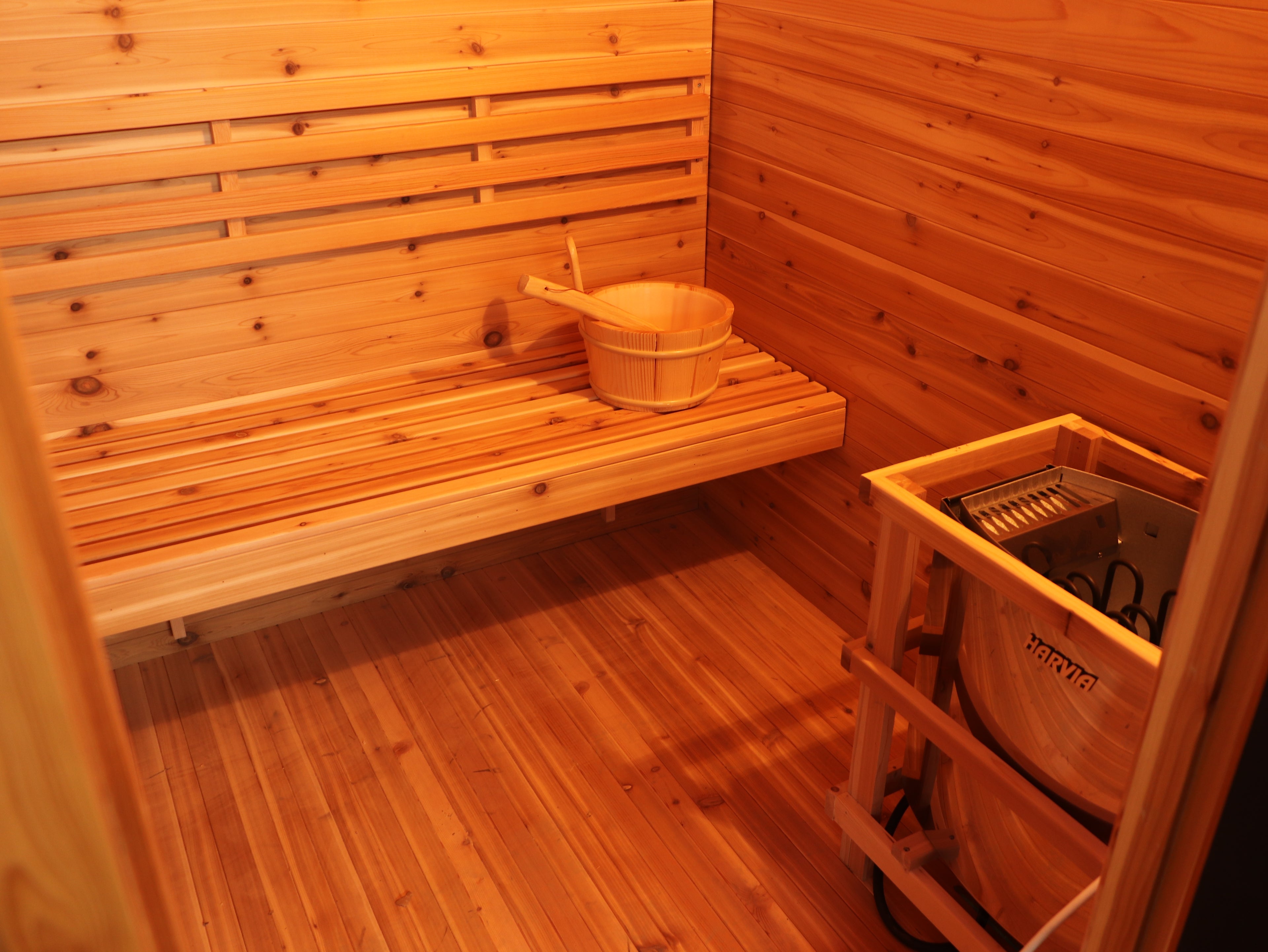 Denali 4-Person Contemporary Outdoor Sauna - by SunRay Sauna