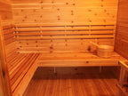 Denali 4-Person Contemporary Outdoor Sauna - by SunRay Sauna