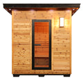 Denali 4-Person Contemporary Outdoor Sauna - by SunRay Sauna