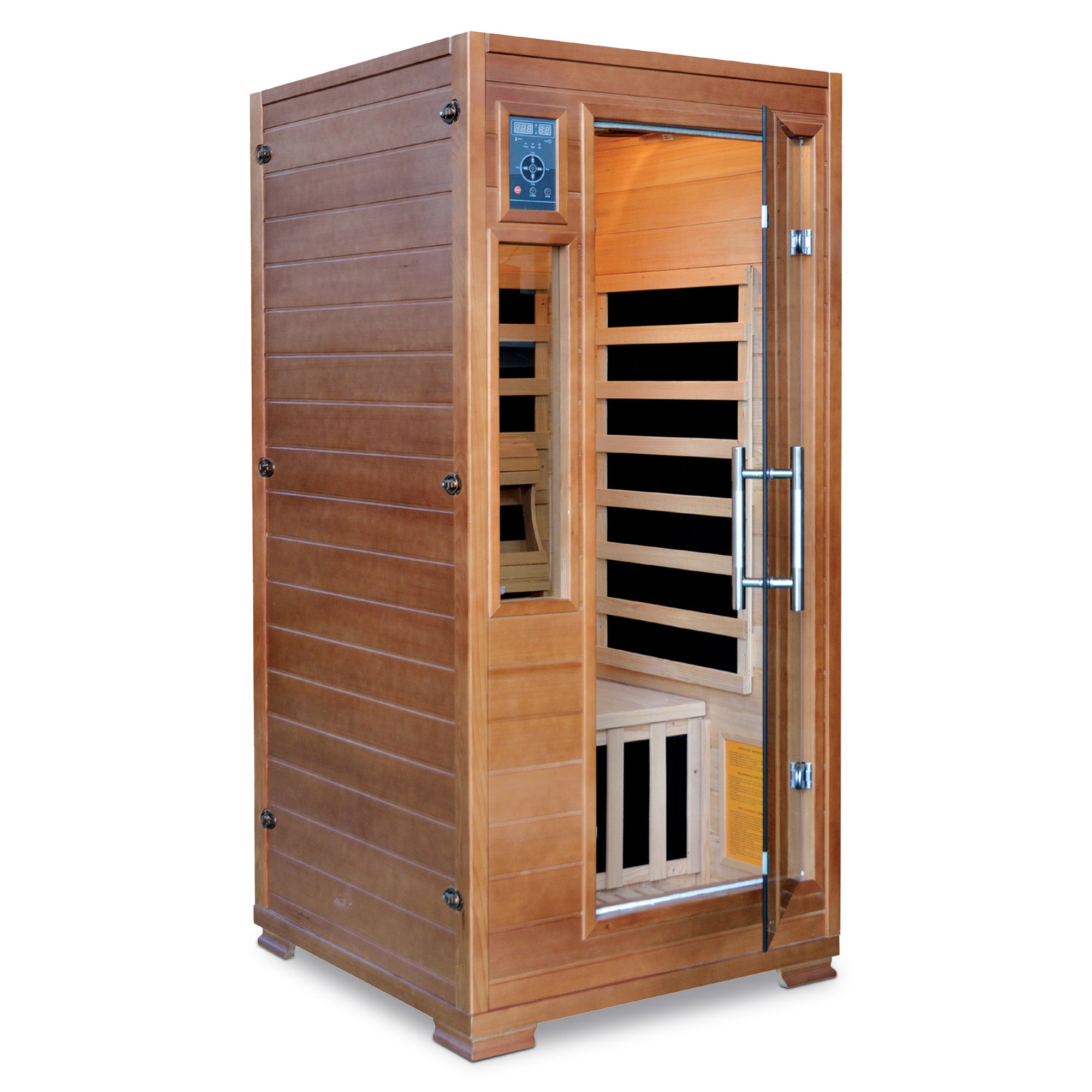 HeatWave Brand, Majestic 2-Person Hemlock Premium Infrared Sauna with 6 Carbon Heaters