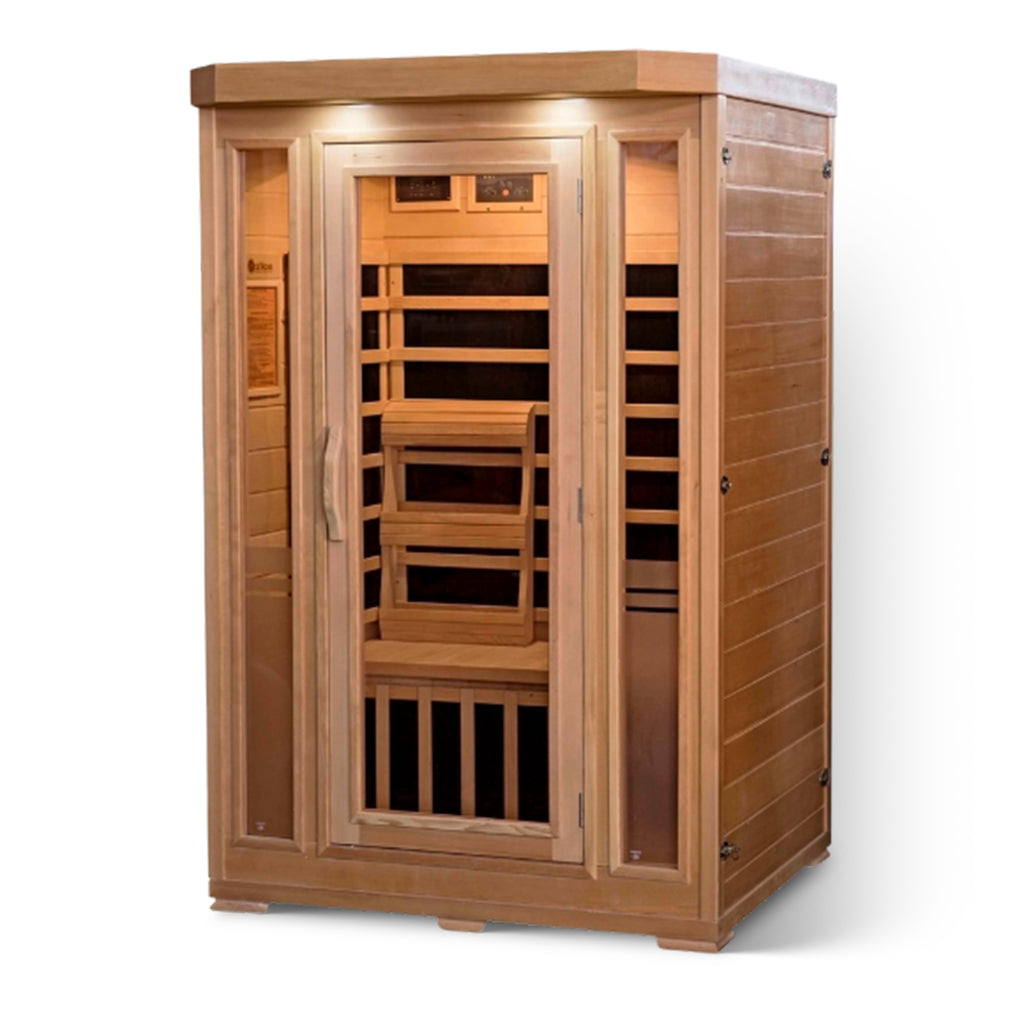 HeatWave Brand,  Sonoma 2-Person Hemlock Premium Infrared Sauna with 6 Carbon Heaters