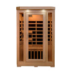 HeatWave Brand,  Sonoma 2-Person Hemlock Premium Infrared Sauna with 6 Carbon Heaters