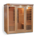 HeatWave Brand, Sonoma 4-Person Hemlock Infrared Sauna with 9 Carbon Heaters