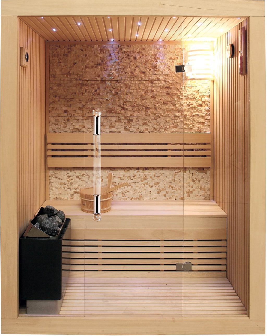 Westlake 3-Person Indoor Traditional Sauna - by SunRay Sauna