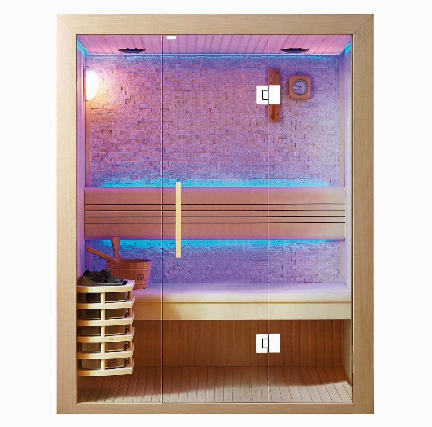 Westlake 3-Person Indoor Traditional Sauna - by SunRay Sauna
